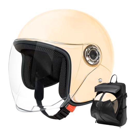 Casque moto demi-jet pour l'aventure en plein air et balades