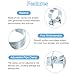 uxcell 25Pcs Fuel Line Pipe Hose Clamp Clip, 18-20mm Fuel Injection Hose Clamp Adjustable Pipe Hose Clip Tube Clamps for Plumbing Automotive and Industrial