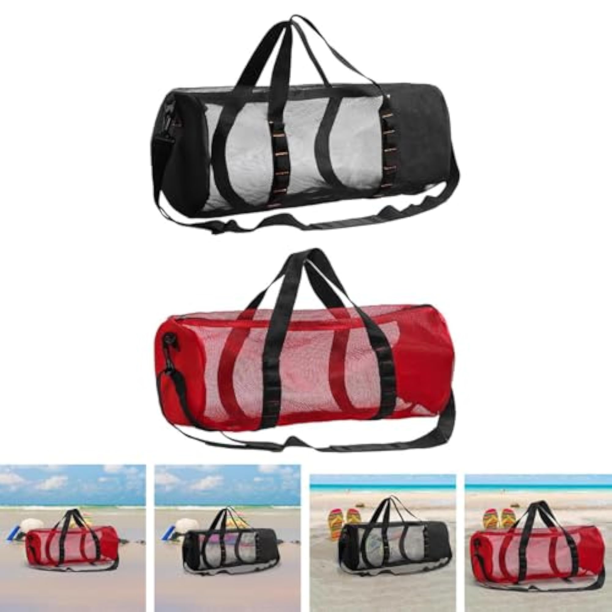 Mesh Duffle Bag for Travel, Large Capacity, Breathable