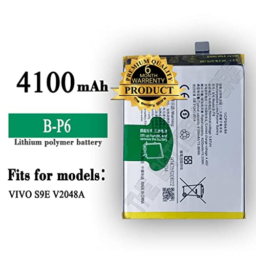 Image of Original B-P6 Battery for Vivo S9E Battery with 6 Month Warranty and high Capacity Battery Backup.(for B-P6 6 Month Warranty)
