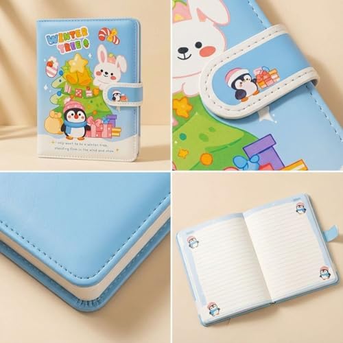 Image of FunBlast Diary for Girls - Christmas Kawaii Diary for Kids, Journal Diaries for Girls, Notepad for Students Stationary Items, Birthday Gifts (98 Sheets) (Blue)