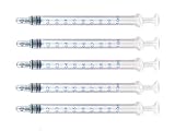 Sponix BioRx Oral Syringe - 1 mL - Best for dispensing liquids and oils - Individually Wrapped - 5 pcs