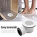 Anxingo Low Profile Shower Drain, 1.5Inch Side Outlet Drain Assembly with Perforated Strainer, Replacement for 1.5 or 2 Inch Shower Base PVC Drain and Side Outlet Drain