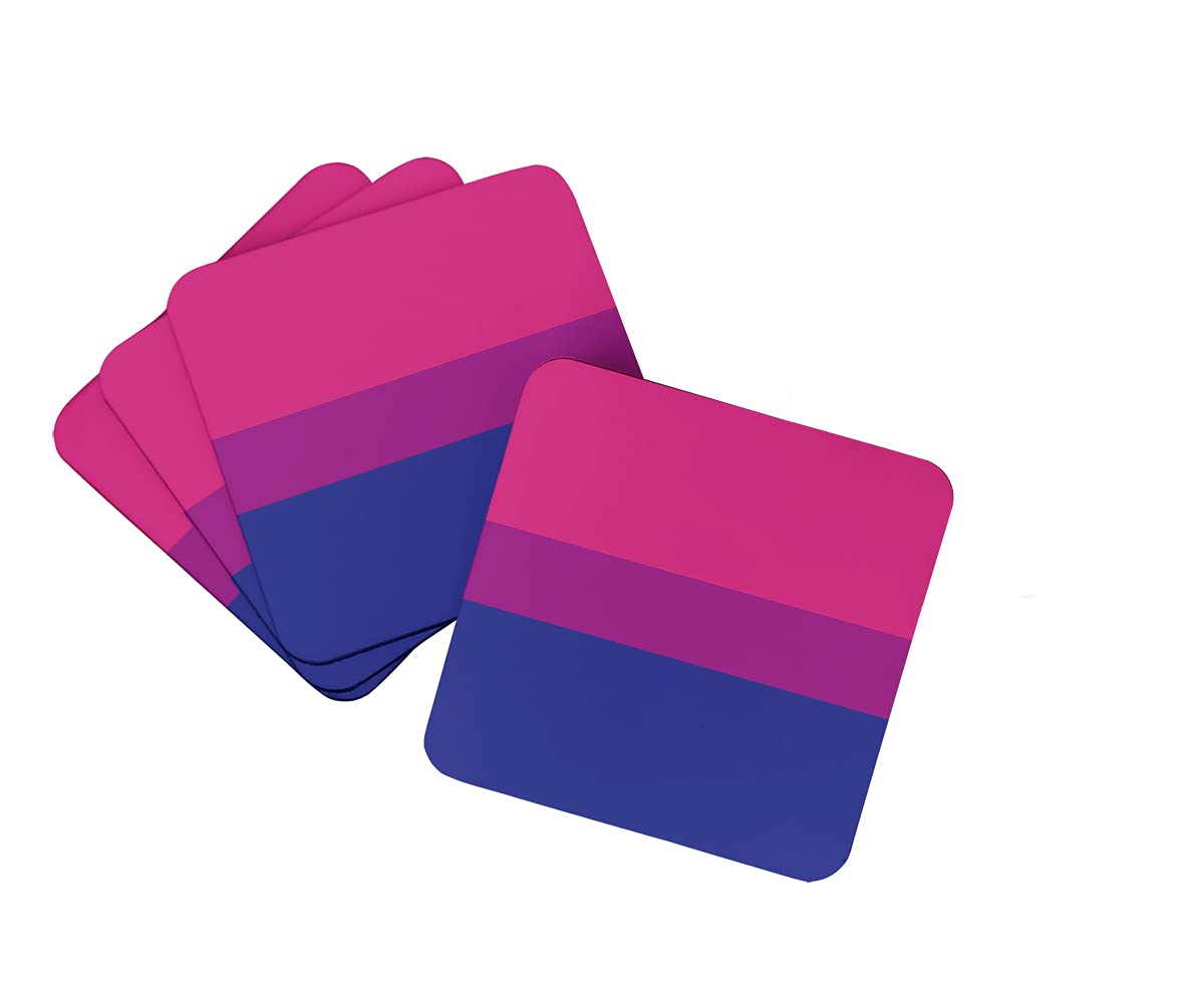 Dessous de verre Bisexual Pride en mousse pour verres et tasses de cuisine