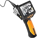 Cámaras de inspección Endoscopio de borescopeindustrial con cámara de Pantalla LCD de 4.3 Pulgadas Cámara de Serpiente de la cámara Borescope con 6 Luces LED