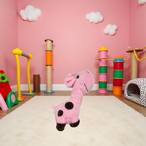 Juguete para perros y gatos en forma de ciervo rosa miniatura 3