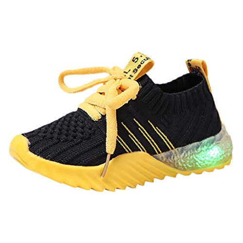 Boys Girls Breathable Lightweight Running Shoes(Toddler/Little Kid/Big Kid) Black