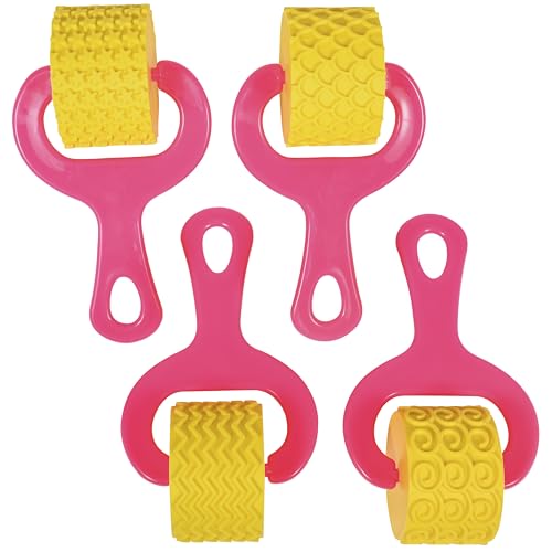 READY 2 LEARN Paint & Dough Explorers | 4 Patterns | Set 3 | Imagine Colors | Playdough Accessories | Paint Stamps and Clay Tools for Kids