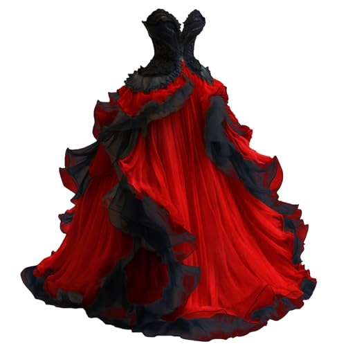 Mauuwy Gothic Wedding Dresses Sweetheart Tiered Wedding Gown for Bride Women Vintage Victorian's Bridal Gown4