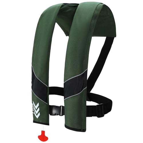 Image of Automatic Inflatable Life Jackets for Adults Life Vests PFD Low Profile Load Capacity Up to 330lbs