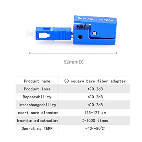 Conector óptico SC azul de fibra óptica, 1 unidad miniatura 5