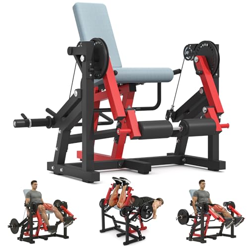 Leg Extension and Curl Machine feat Unilateral & Bilateral, Convertible Seated Leg Extension and...