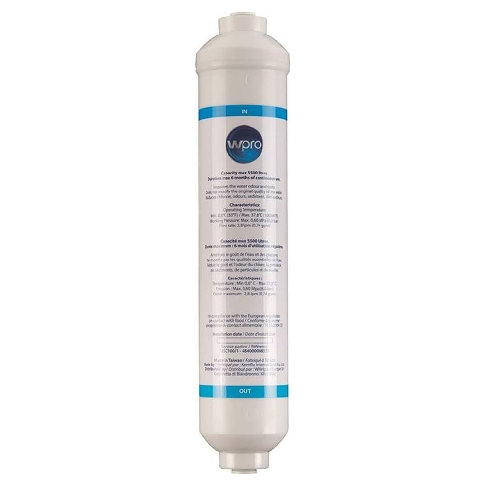 REPORSHOP - Filtro dell'acqua americano compatibile con Indesit, Hotpoint, Ariston C000114417