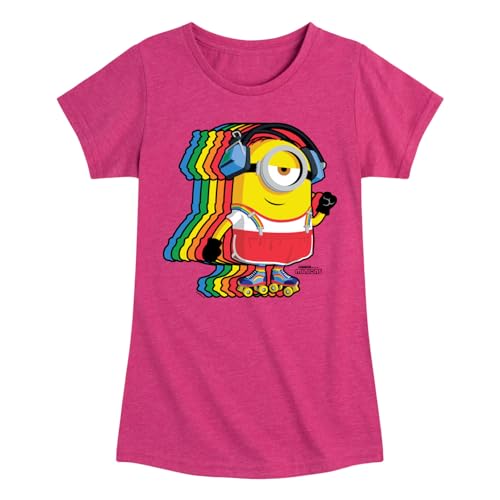 Despicable Me Minions - Retro Rainbow Skater - Toddler & Youth Girls Short Sleeve Graphic T-Shirt