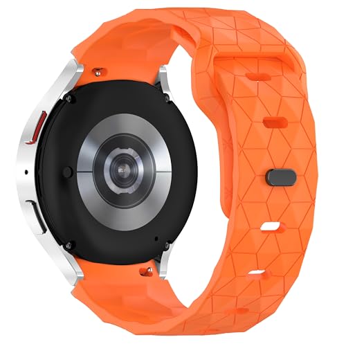 Image of WRIGSS Silicone Strap Compatible with Samsung Galaxy Watch 7 6 5 4 FE - No Gap Football Texture Band, Soft & Durable Replacement Wristband for 40mm 44mm Standard & Classic Models - Men & Women