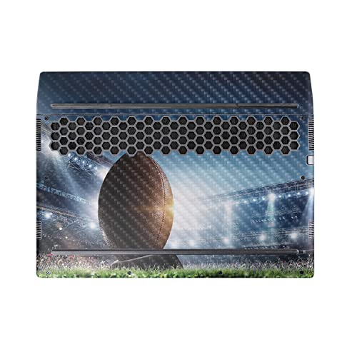 Image of MightySkins Carbon Fiber Skin Compatible with Alienware M17 R5 (2022) Full Wrap Kit - Big Game | Protective, Durable Textured Carbon Fiber Finish | Easy to Apply & Change Styles | Made in The USA