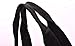 Handy Laundry Clear Tote Bag - Zipper Closure, Long Shoulder Strap, Fabric Trimming. (Black)
