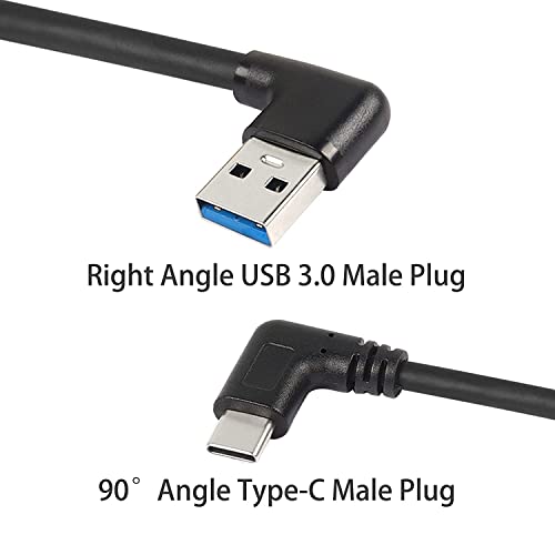 GELRHONR 25cm Right Angle USB C Cable - Type C to 3.0 Fast Charging with 18W, 5Gbps Data Transfer, 90 Degree - 0.25M - Image 2