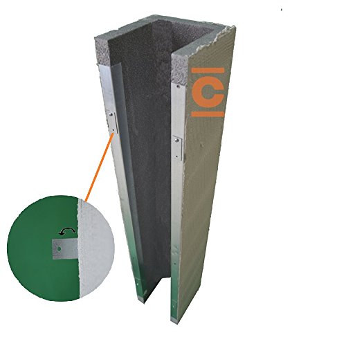 Copritubo a U dimensioni 18x20x18 cm Isolcass - in Eps con grafite, nasconde facilmente tubazioni di termosifoni, acqua, gas, colonne di scarico.