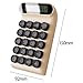 Wooswen Typewriter Handheld Calculator with Mechanical Switch and 10 Digit Display