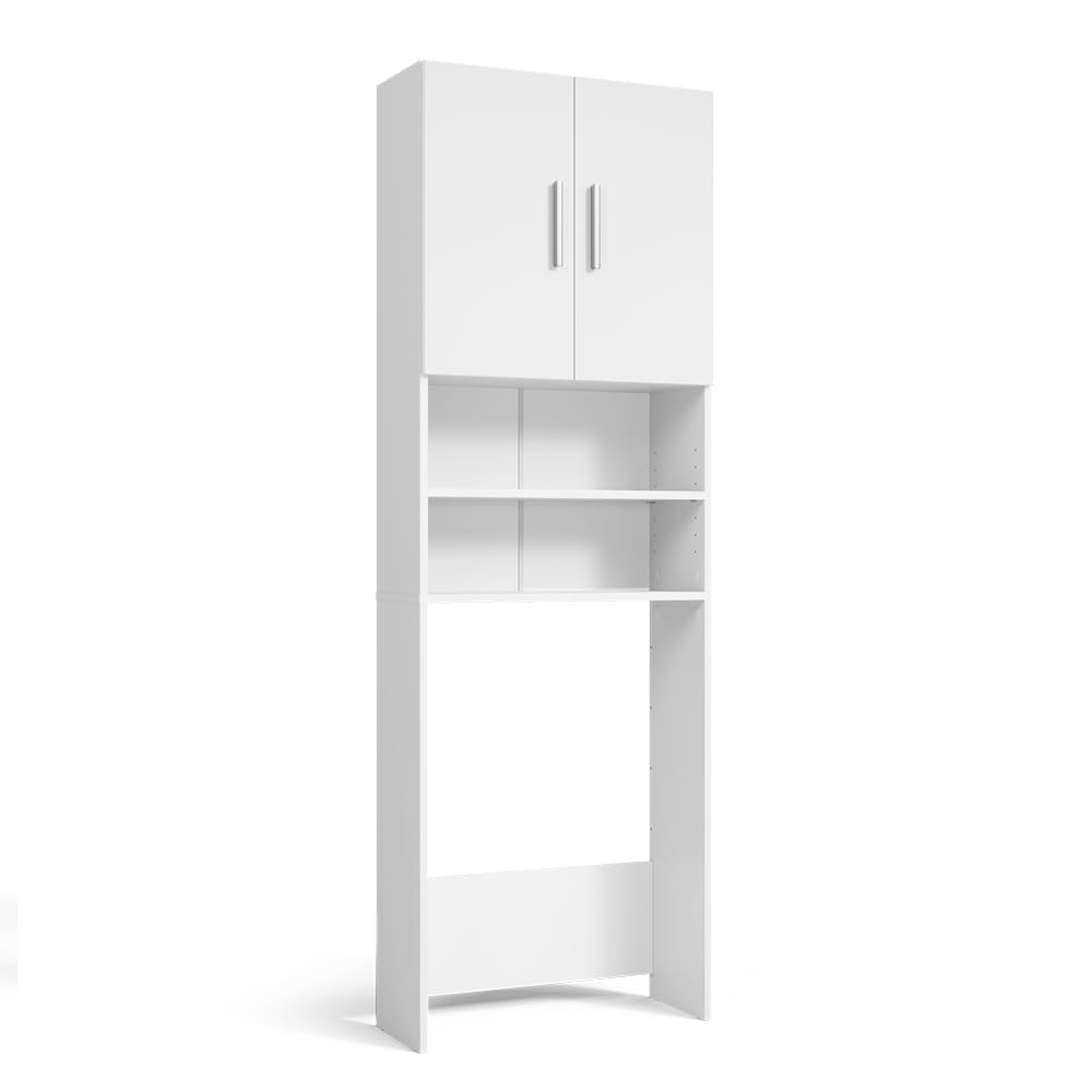 Vicco Waschmaschinenschrank, Weiß, 64 x 190 cm