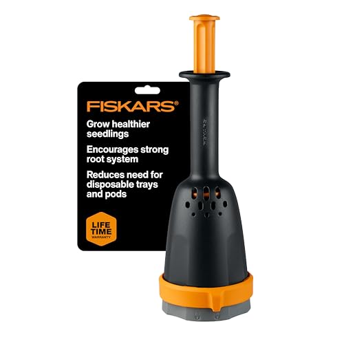Fiskars Soil Block Maker for Garden Seeds with Natural Air Pruning, Eco Friendly Soil Blocking...