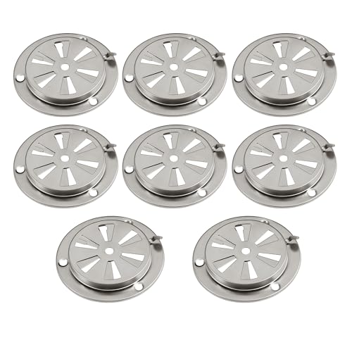 Qtcial Stainless Steel BBQ Smoker Air Vent - Adjustable Grill