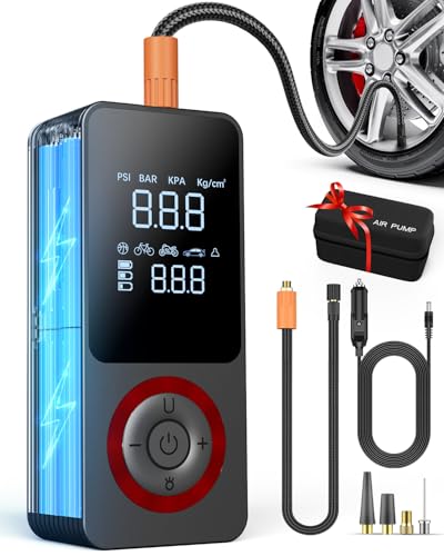 Cordless Tire Inflator Portable Air Compressor, 150 PSI Air Pump