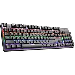 Persianas Anti Luz Trust Gaming 22633 GXT 865 Asta Teclado Mecánico Gaming Switch Red, Teclado Alámbrico con Retroiluminación, Anti Ghosting N-Key Rollover, Teclado para PC, Ordenador Portátil, Negro