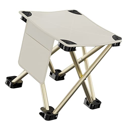 DECOMELODY Lightweight Portable Folding Stool for Camping Fishing and Outdoor Events Durable Camp Chair with Enhanced Stability Easy to Carry for Travel and Garden Use