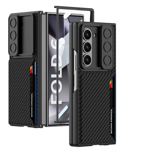 JUNENTER Galaxy Z Fold 6 EHbgP[X XChJJo[t - ^U[P[X 2̃J[hXbgƓXN[veN^[t Samsung Galaxy Z Fold 6p  j J[{t@Co[eN