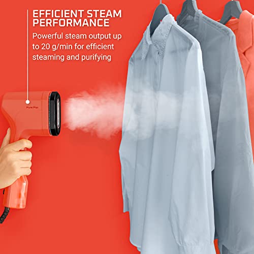 Rowenta Purepop Handheld Steamer For Clothes 1.5 Lbs 15 Second Heatup, 2.3 Oz Capacity 1150 Watts Portable, Ironing, Fabric Steamer, Garment Steamer, Vacation Essentials, Travel Must Have Red Dr2022 #TOP2