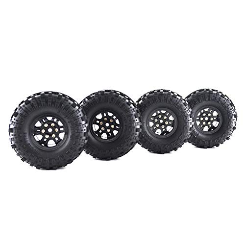 4Sets 1.9" 110mm 1/10 Rock Crawler Tires & Wheels Rim Ultra Soft
