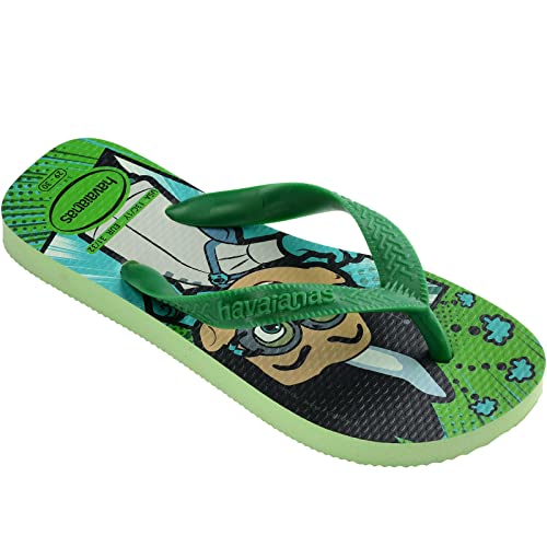 Havaianas Kids Boys Top PJ Masks Flip Flops - Citronella - 11/12K US3