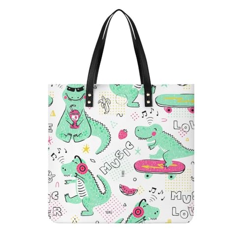 Sac à main dinosaure musical pour femmes cabas bandoulière tote bag de voyage