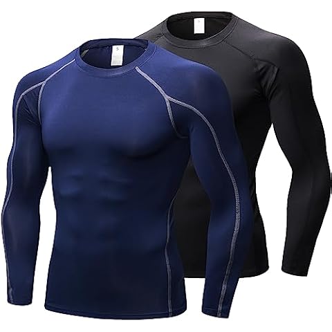 LNFINTDO Men's Compression Long Sleeve Tops Cover