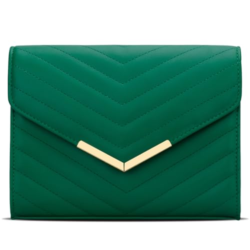 Image of KKXIU Women Formal Vegan Leather Evening Envelope Clutch Purses and Handbags for Party Wedding Prom Bridal