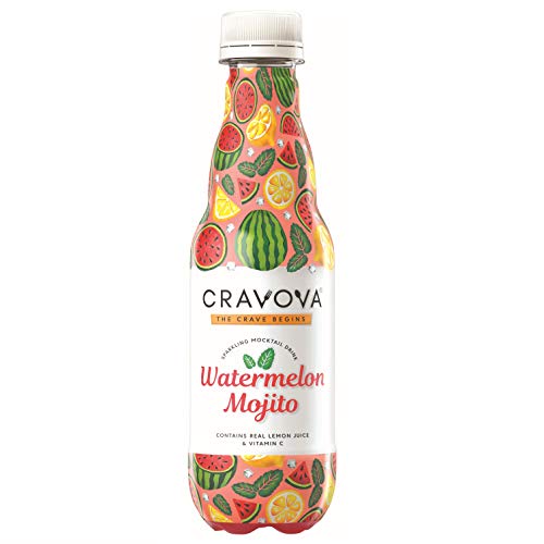 Image of CRAVOVA - THE CRAVE BEGINS Assorted Mocktail Of Classic Mojito | Green Apple Mojito| Watermelon Mojito | Peach Mojito | Orange Mojito | Pack Of 24-300ml each