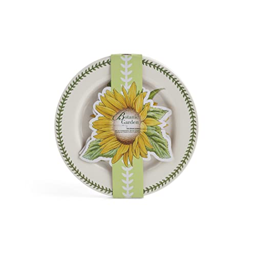 Portmeirion-Botanic-Garden-11-Dinner-Plates-Set-of-4-Sunflower-Motif-Durable-Melamine-BPA-Free-Dishwasher-Safe-Dinnerware-for-Indoor-Outdoor-Dining-Stackable-Dinner-Plates Portmeirion Botanic Garden 11 Dinner Plates Set of 4 Sunflower Motif Durable Melamine BPA Free Dishwasher Safe Dinnerware for Indoor Outdoor Dining Stackable Dinner Plates