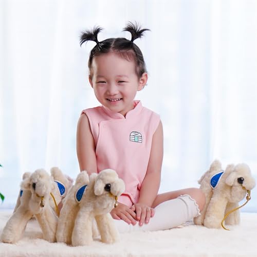 Mongolian Inspired Girls' Vest (5-6 Years Pink)3