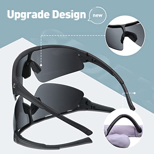 100 CLASSIC Polarized Sports Sunglasses Wraparound Design TR90 Lightweight Frame With UV 400 Protection Glasses for Women Men4