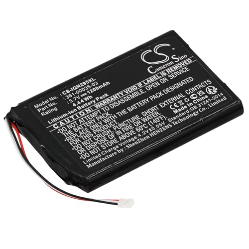 Battery for Garmin Nuvi 2595LMT Li-ION 3.7V 1200mAh - 361-00035-03