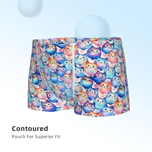Boys' Cotton Boxer Brief Soft Underwear-Cartoon Colorful Cute Cat4