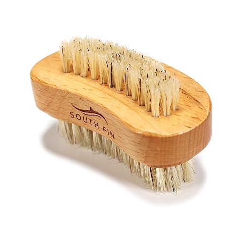 Two-side Wooden Nails Brushes for Fingers, Natural Wood and Bristle Cleaning Acrylic Nail Art Brush, Fingernail & Toenail brushes for Women, Men, Girls, Manicure Pedicure Nail Scrubber Home & Salon Cover