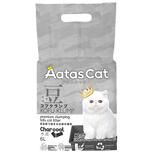 Aatas AAT3143 Cat Kofu Clumping Tofu Cat Litter Charcoal 6L