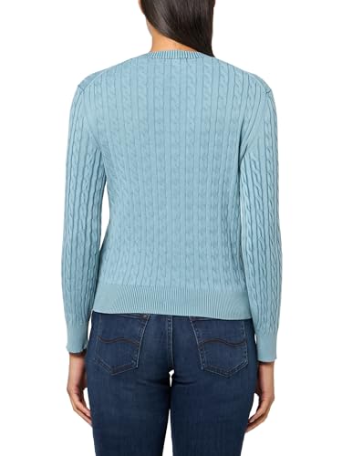 Lacoste Women's Washed Effect Cable Knit Cardigan2
