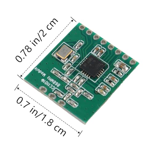 Fasizi CC1101-Modul, 868 MHz, Funkmodul, HF-Kommunikationsmodul für automatische Zählerablesung, Fernsteuerung, Fernerkundungsmessung (2 Stück)