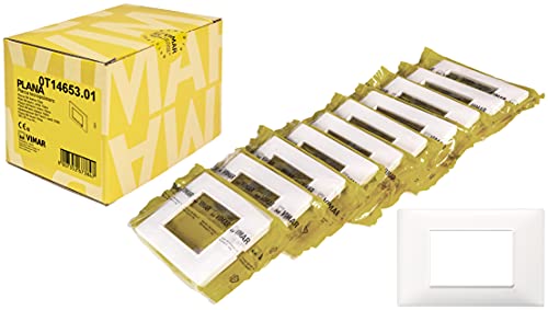 Vimar Plana 0T14653.01 Placca 3 moduli in tecnopolimero, 10...