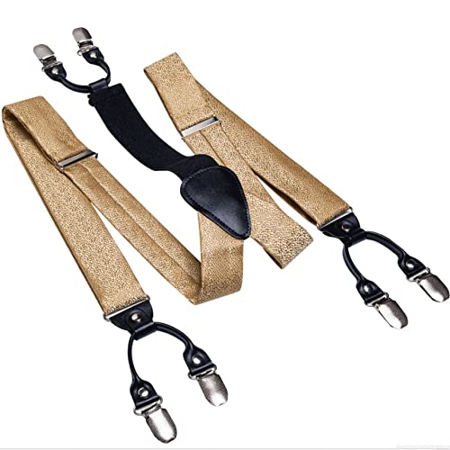 Set de Tirantes Elásticos para Hombre con Pajarita y Pañuelo miniatura 4