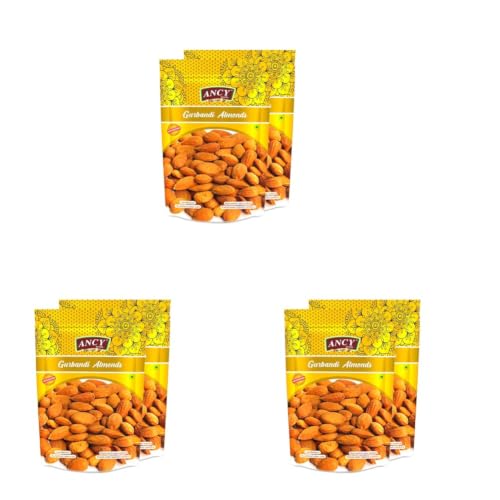 Image of Ancy Gurbandi Almonds 500 Grams (250 Grams X 2) with Rich Flavor, High Antioxidant Content, and Brain-Boosting Nutrition for Daily Vitality and Wellness |Packed with Energy to Support Kids Learning, Adults Productivity, and Elders Strength.